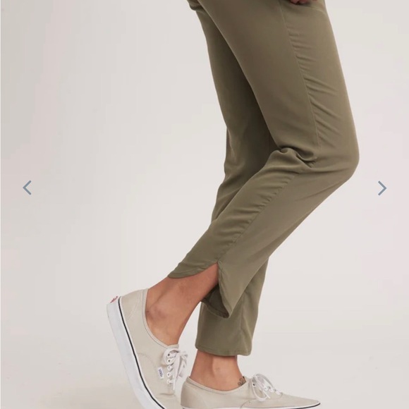 Marine Layer Re-Spun Allison Pant in Dusty Olive - Picture 3 of 6